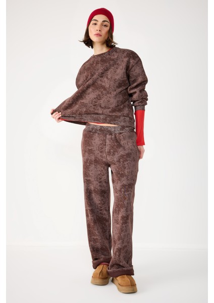 Yıkamalı Basic Sweatshirt
