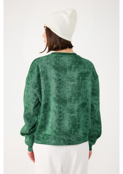 Yıkamalı Basic Sweatshirt