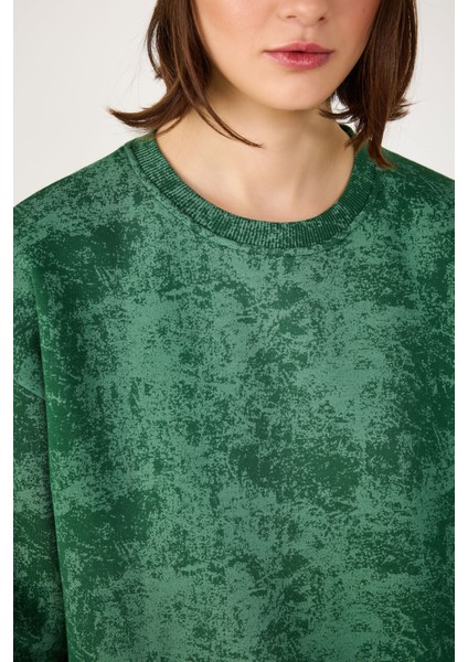 Yıkamalı Basic Sweatshirt
