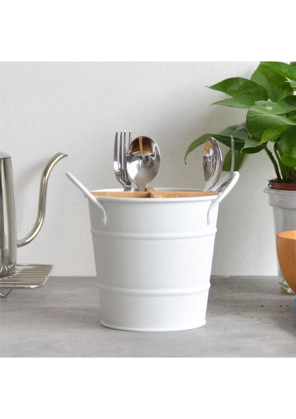 3x Çatal Bıçak Takımı Organizatör Bıçak Standı Depolama Tutucu Ayrı Kaşık Çatal Çubuk Pişirme Aracı Kova Beyaz (Yurt Dışından) modelleri