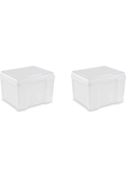 2x Tebrik Kartı Organizatör ve Saklama Kutusu, Tatil Doğum Günü Geçmiş Olsun Kartları Fotoğrafları Için 6 Ayarlanabilir Bölücü ile (Yurt Dışından)