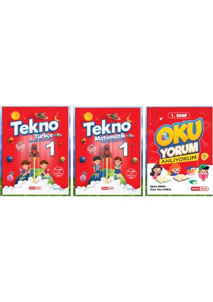 (Sınıf: 1 / Dönem: 2) Türkçe / Matematik / Okuyorum Anlıyorum 3'lü Set