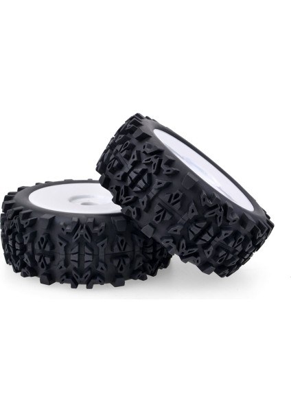 8 Adet 17MM Hub Jant ve Derin Diş Lastiği 1/8 Off-Road Rc Araba Redcat Takımı Hobao (Yurt Dışından)