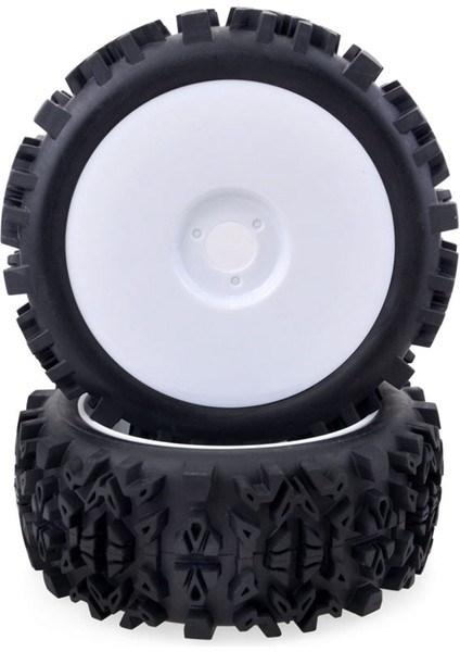 8 Adet 17MM Hub Jant ve Derin Diş Lastiği 1/8 Off-Road Rc Araba Redcat Takımı Hobao (Yurt Dışından)