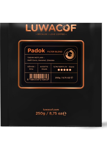 Padok Filter Blend Kahve 250 gr