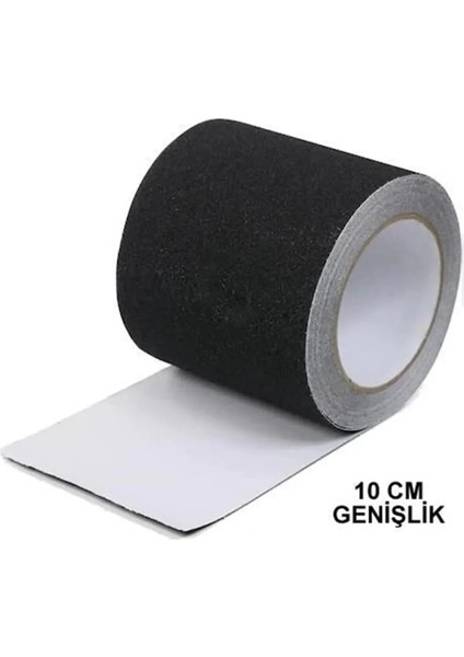Siyah Merdiven ve Zemin Kaydırmaz Kaymaz Bant 10 cm x 5metre