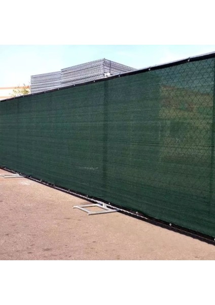 Gölgelik File – 95LIK – 120 gr – Yeşil – Gölgelik Örtü – Şeritli Halkalı - 5 Metre x 16 Metre