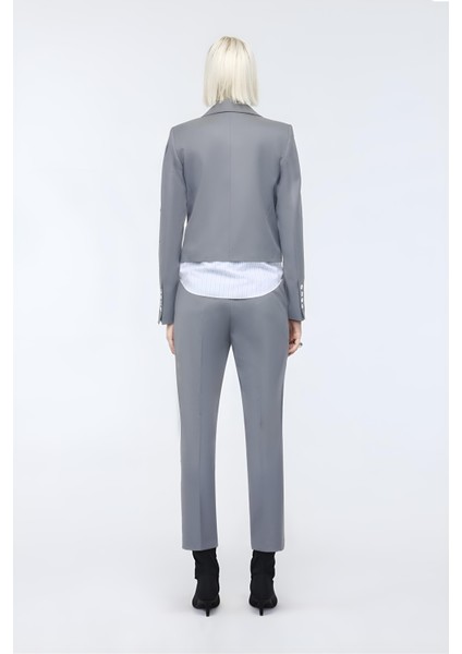 Gri Gömlek Detaylı Blazer Ceket MKN3012 modelleri