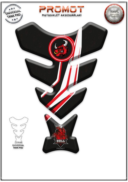 Motorsiklet 3D Üniversal Tank Pad 095
