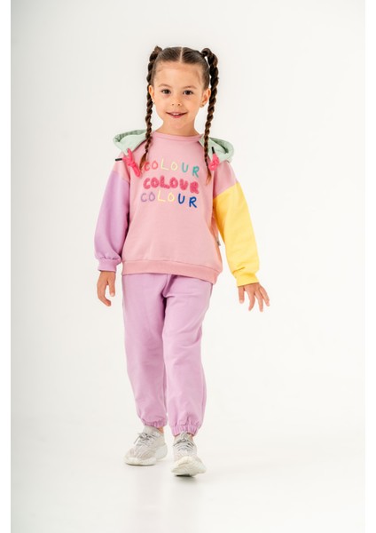 Kız Çocuk Iki Iplik Kapşonlu Eşofman Takımı fırsatları