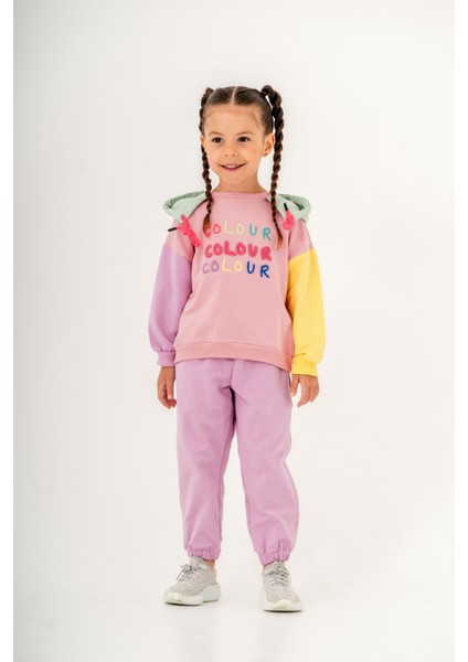 Kız Çocuk Iki Iplik Kapşonlu Eşofman Takımı indirimleri