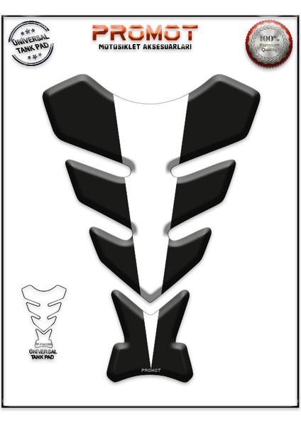 Motorsiklet 3D Üniversal Tank Pad 350