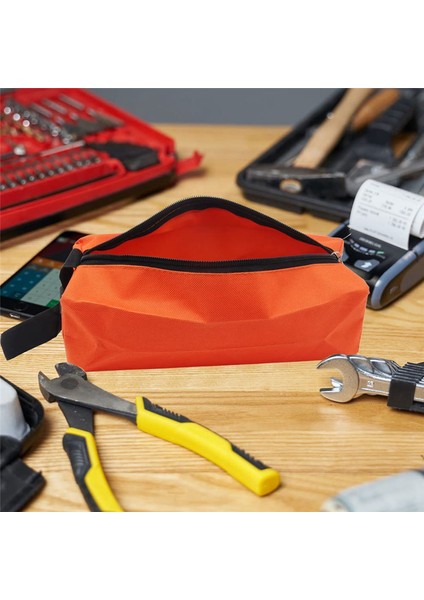 Fermuarlı Alet Çantası Çanta 4'lü Set, Su Geçirmez Alet Çantaları Ev Dış Mekan Için Karabina ile Ağır Hizmet Alet Organizatör Depolama (Yurt Dışından) modelleri