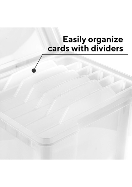 2x Tebrik Kartı Organizatör ve Saklama Kutusu, Tatil Doğum Günü Geçmiş Olsun Kartları Fotoğrafları Için 6 Ayarlanabilir Bölücü ile (Yurt Dışından) fiyatları