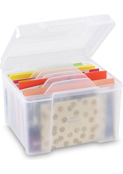 2x Tebrik Kartı Organizatör ve Saklama Kutusu, Tatil Doğum Günü Geçmiş Olsun Kartları Fotoğrafları Için 6 Ayarlanabilir Bölücü ile (Yurt Dışından) indirimleri