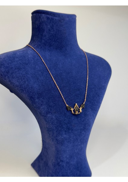 925 Ayar Gümüş Bronz Anne Çocuk Kolye modelleri