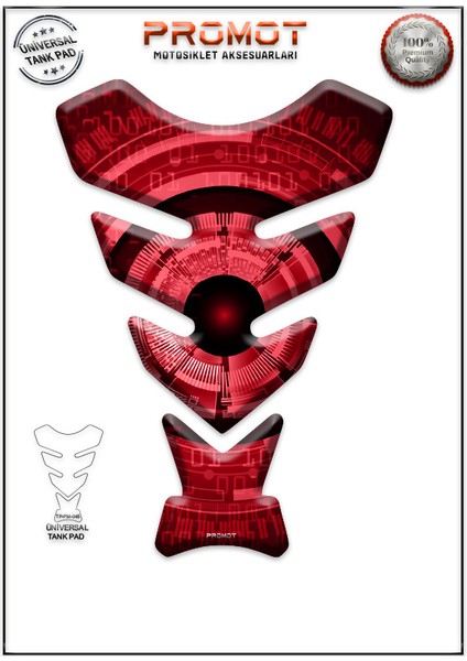 Motorsiklet 3D Üniversal Tank Pad 045