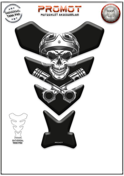 Motorsiklet 3D Üniversal Tank Pad 051