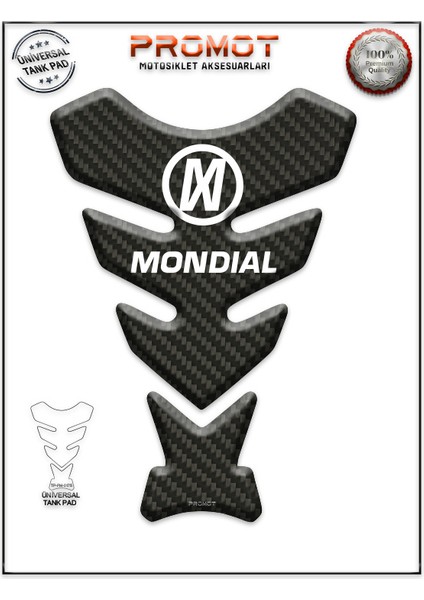 Motorsiklet 3D Üniversal Tank Pad 175