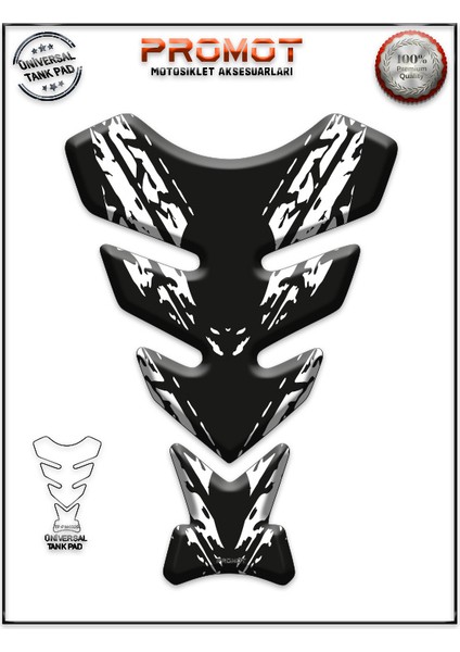 Motorsiklet 3D Üniversal Tank Pad 325