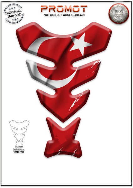 Motorsiklet 3D Üniversal Tank Pad 086