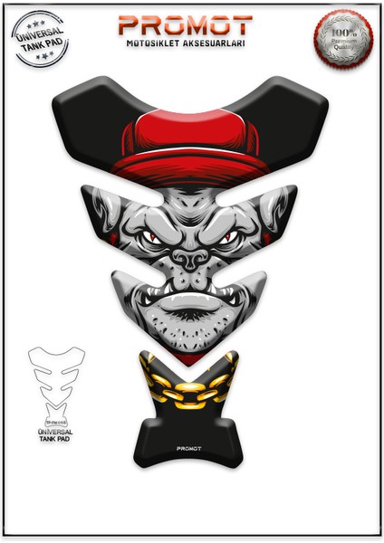 Motorsiklet 3D Üniversal Tank Pad 115