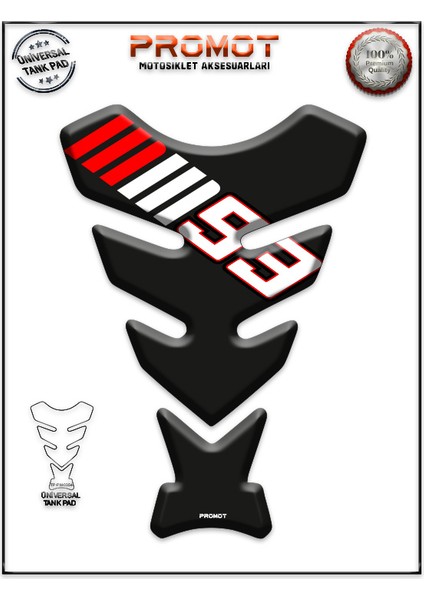 Motorsiklet 3D Üniversal Tank Pad 354