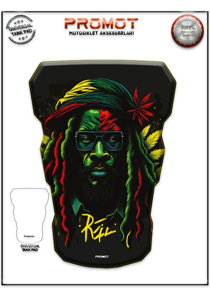 Motorsiklet 3D Üniversal Tank Pad 412