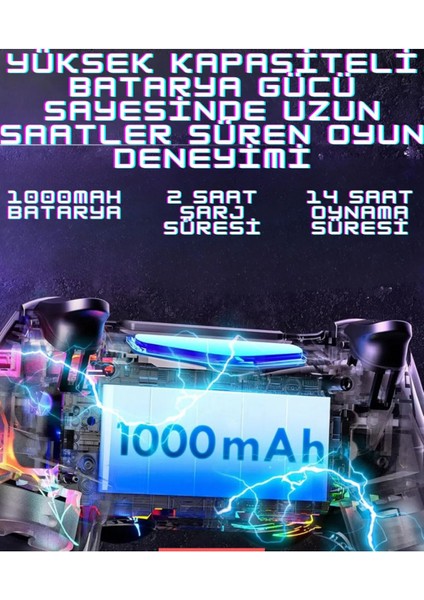 Ps4 Joystick Pc Uyumlu Titreşimli Oyun Kolu Rgb Spiderman Bluetooth Gamepad Ps4/pc