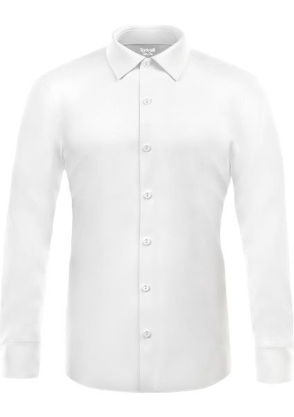 Dar Kesim Mevsimlik Düz Renk Erkek Gömlek