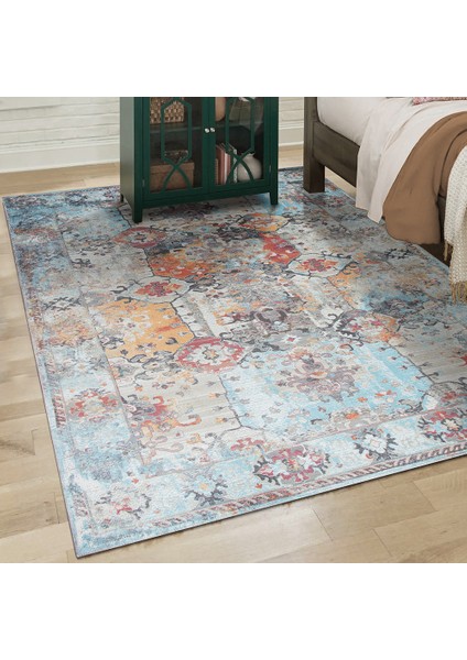 Dijital Baskı Şönil Dokuma Taban Halı Yıkanabilir Kilim Yolluk Salon Halısı