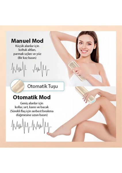 Otomatik Atımlı Acısız Lazer Epilasyon Aleti Siyah Ten Kullanımına Uygun Lazer Epilatör fiyatları