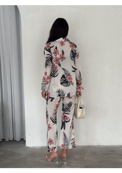 Çiçek Desenli Kimona Takım modelleri
