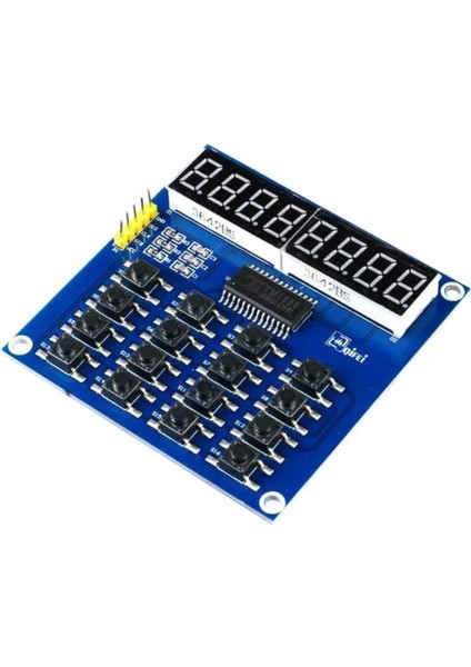 TM1638 Dijital Tüp Modülü, 3 Kablolu Mcu Kontrollü 8 Bit LED Modül