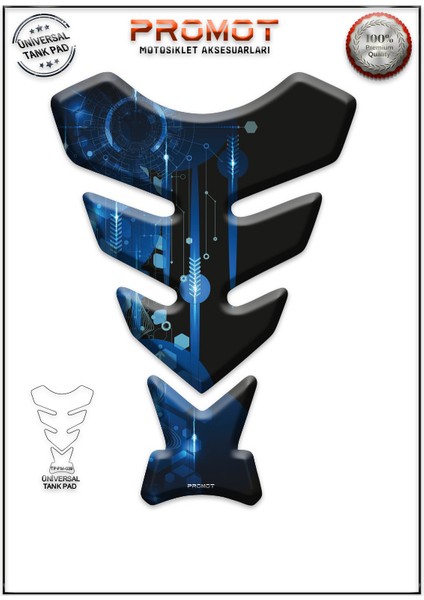 Motorsiklet 3D Üniversal Tank Pad 039