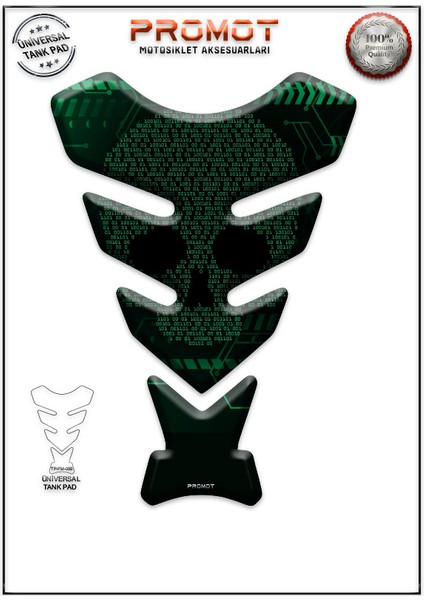 Motorsiklet 3D Üniversal Tank Pad 050