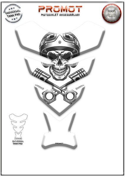 Motorsiklet 3D Üniversal Tank Pad 053