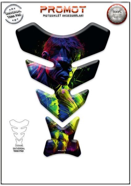 Motorsiklet 3D Üniversal Tank Pad 063