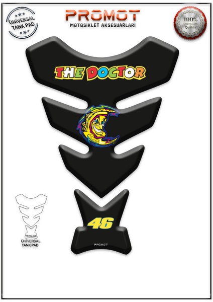Motorsiklet 3D Üniversal Tank Pad 090