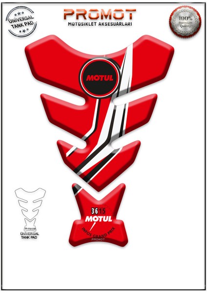 Motorsiklet 3D Üniversal Tank Pad 093