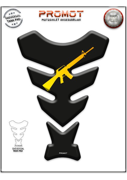 Motorsiklet 3D Üniversal Tank Pad 200