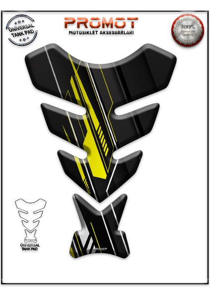 Motorsiklet 3D Üniversal Tank Pad 219