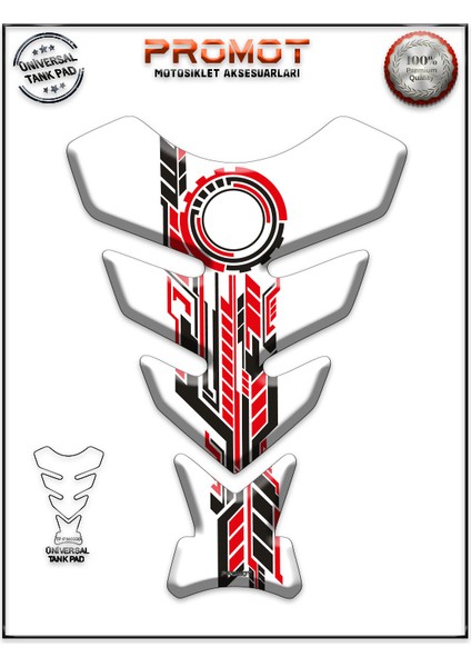 Motorsiklet 3D Üniversal Tank Pad 330