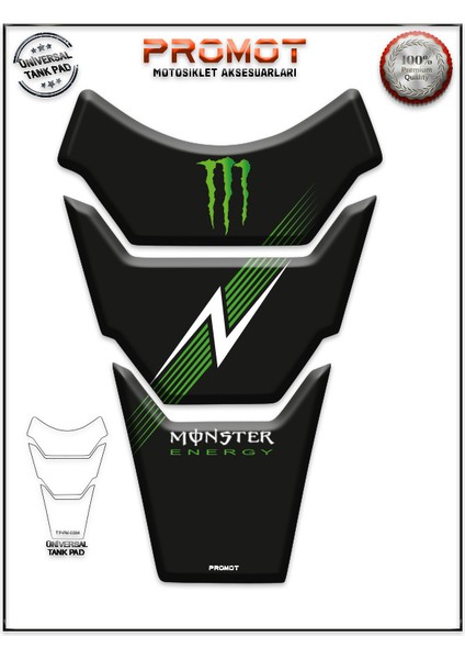 Motorsiklet 3D Üniversal Tank Pad 394
