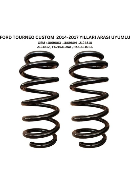 2 Adet Standart Yay ST110126F – Ford Tourneo Custom (2014-2017) Ön Helezon Yay Takımı