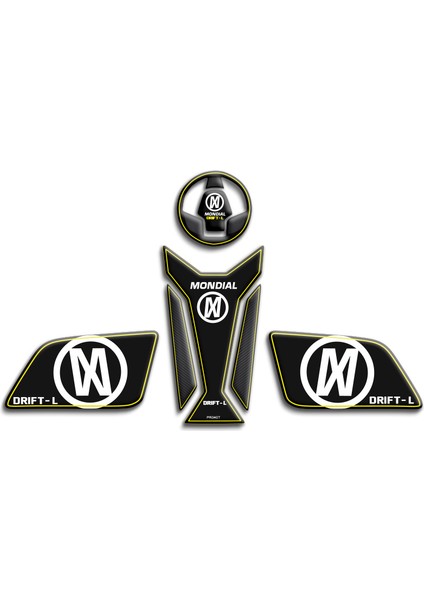 Mondıal Drift L 125 Tank Pad Set 03