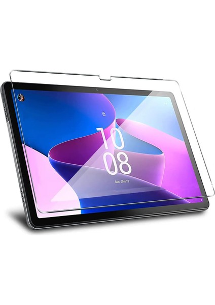 Lenovo Tab M10 Plus TB128FU Için Full Kaplama Nano Tempered Flex Esnek Ekran Koruyucu Kırılmaz Cam
