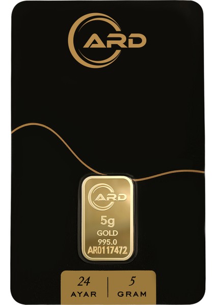 5 gr 24 Ayar ARD Gram Külçe Altın