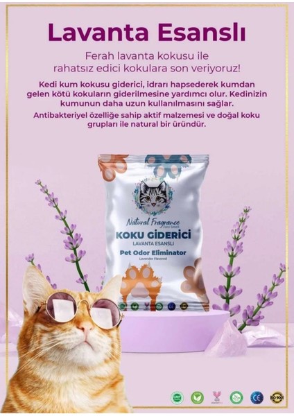 Kediler Için Kum Koku Giderici 6 Paket modelleri