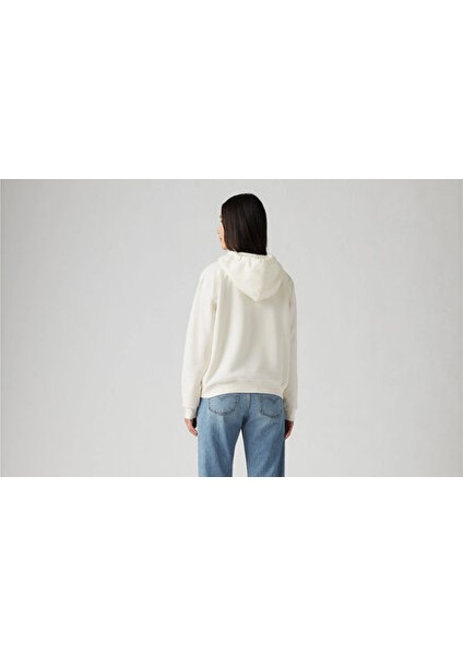 Kadın Kapüşonlu Mountain Cepli Hoodie Sweatshirt - 001U6-0000